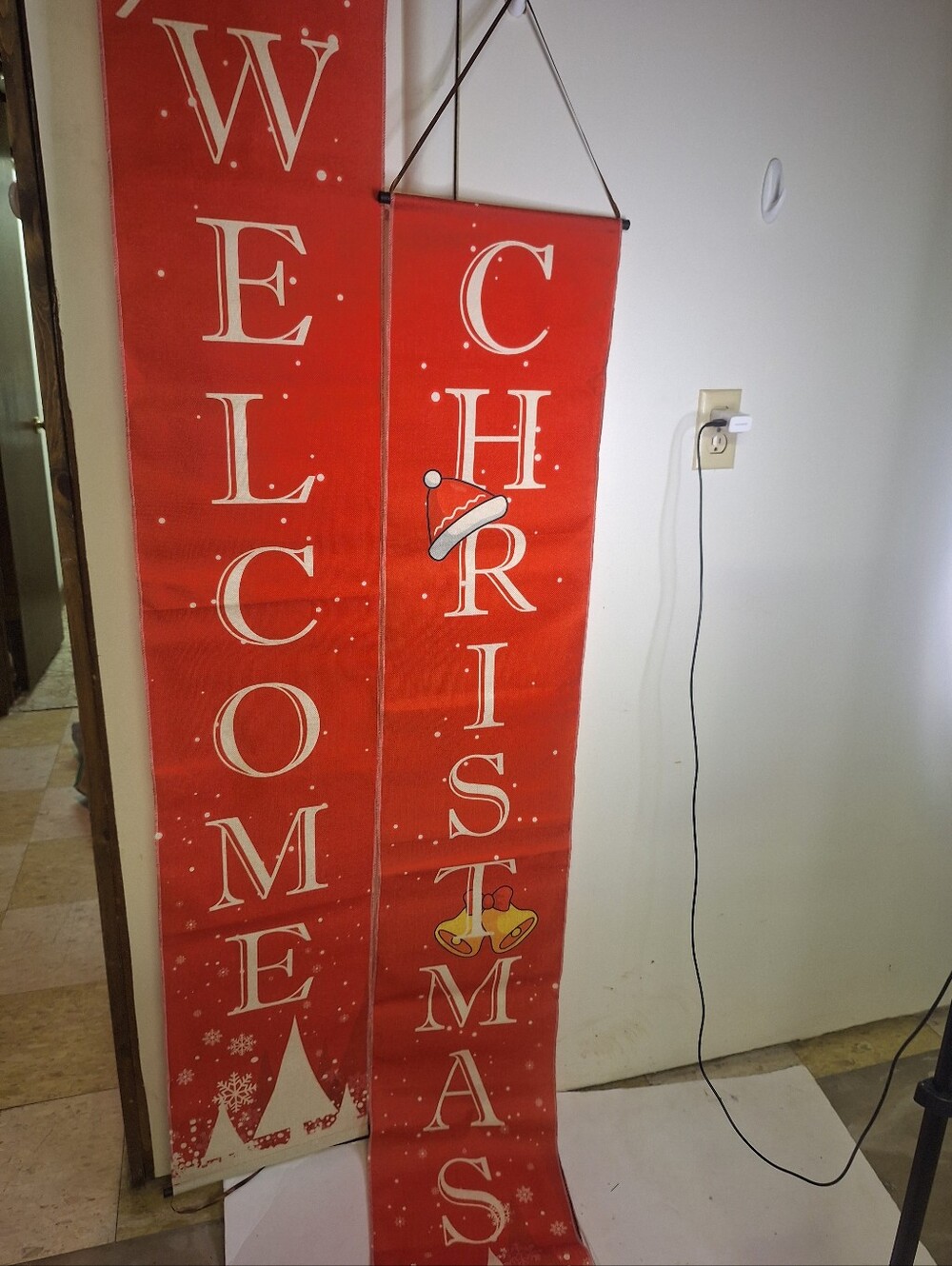 LONG "Welcome" "Christmas" Banners 70" X 12"